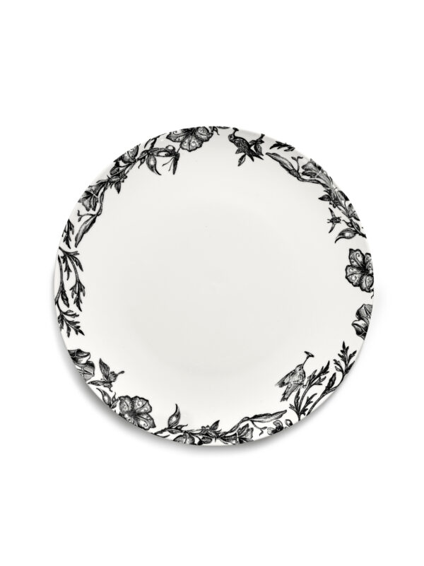 Starter plate enchanted garden white - black Unity