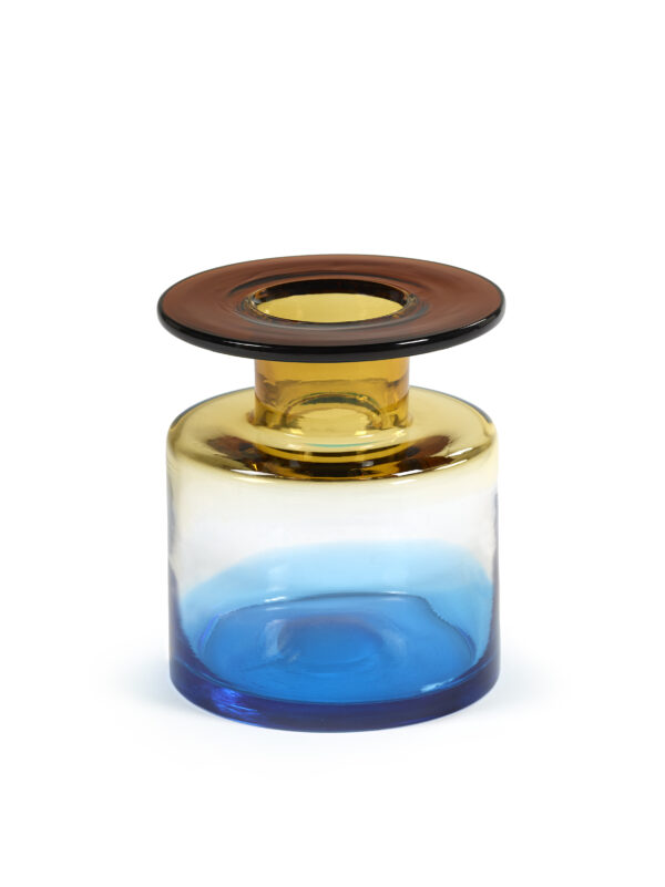 Vase S Amebr & Blue Wind & Fire