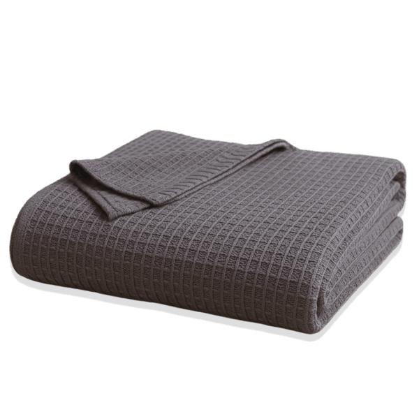 שמיכת במבוק טבעי אפורה