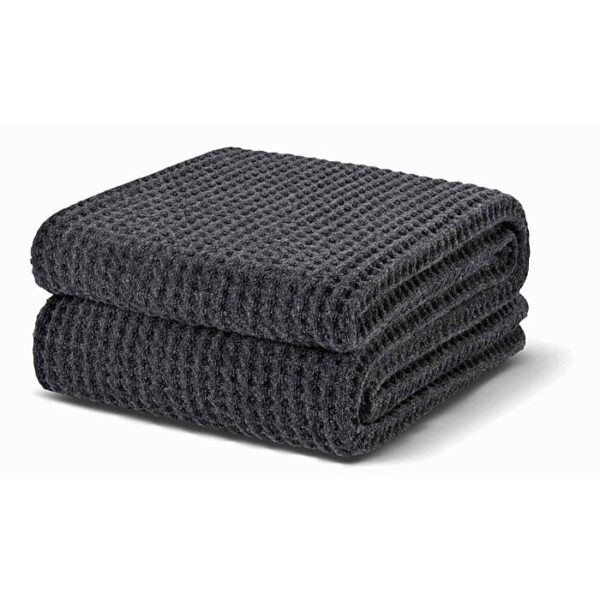 שמיכת טלויזיה וואפל אפורה