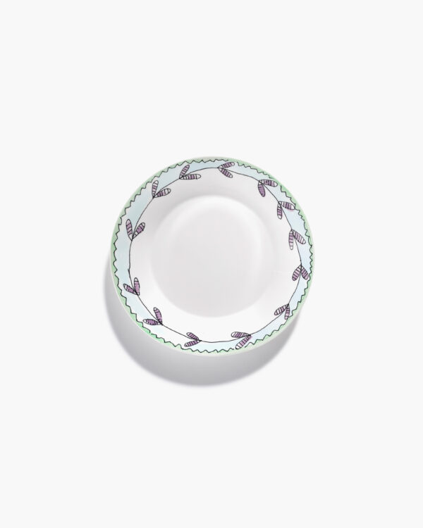 צלחת עמוקה M פרח לב (22 ס"מ)