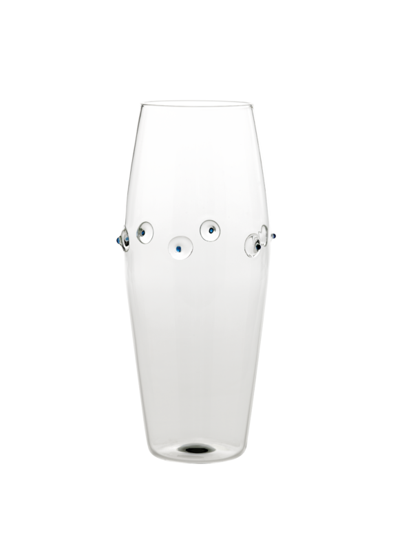 ואזה גבוהה שקוף וכחול