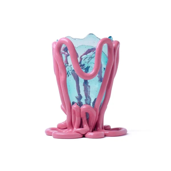 Indian Summer Vase M Clear Aqua
