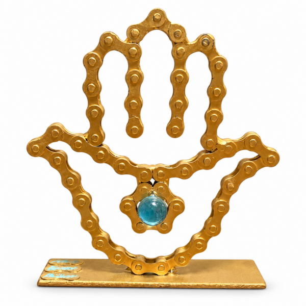 פסל חמסה קטן זהב